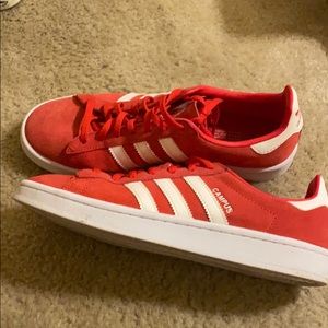 Red Campus Adidas, Suede size 9